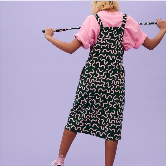 Lucy & Yak Green and Pink Patterned Corduroy - Picture 2 of 5